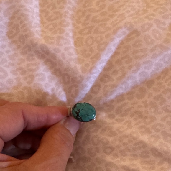 Silpada Silver Ring with Turquoise Stone - Picture 2 of 4